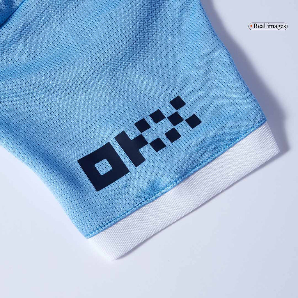 Manchester City Home Kids Soccer Jerseys Kit 2025/26