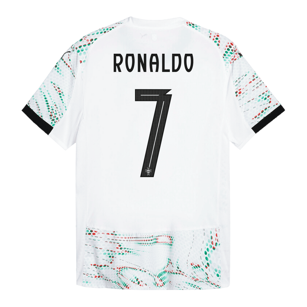 RONALDO #7 Authentic Portugal Away Soccer Jersey 2025 White