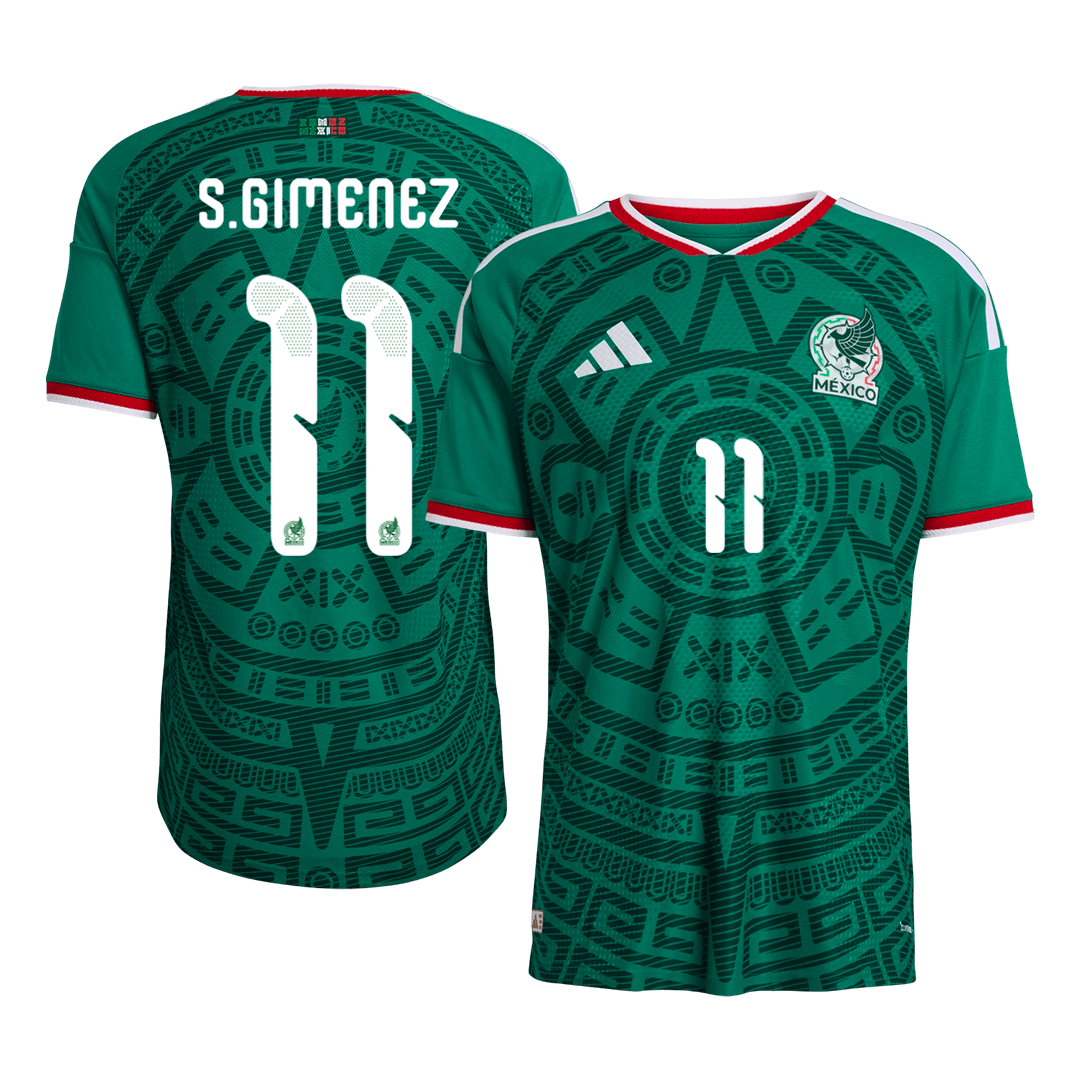 S.GIMENEZ #11 Mexico Home Player Version Jersey World Cup 2026