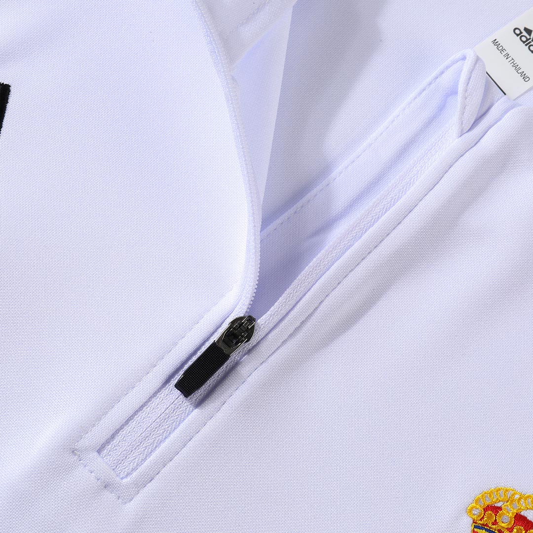 Real Madrid 1/4 Zip Tracksuit 2025/26 White