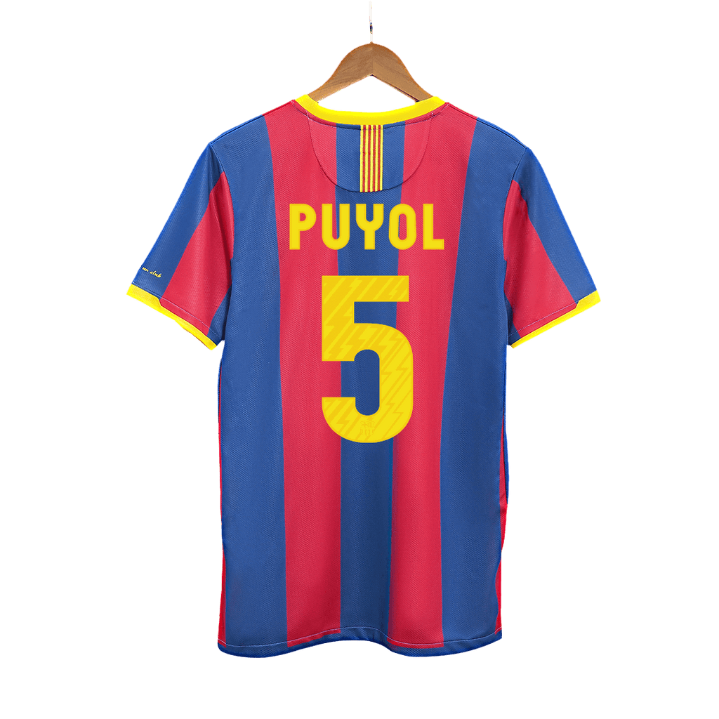 Retro Jersey PUYOL #5 Barcelona Retro Jersey Home Soccer Shirt 2010/11