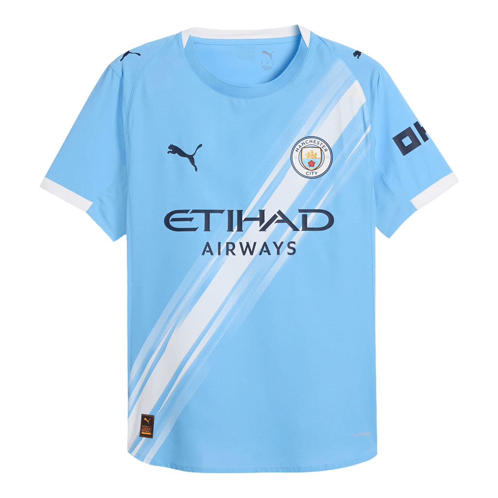 RODRIGO #16 Authentic Manchester City Home Soccer Jersey 2025/26 Blue Jersey - Club World Cup