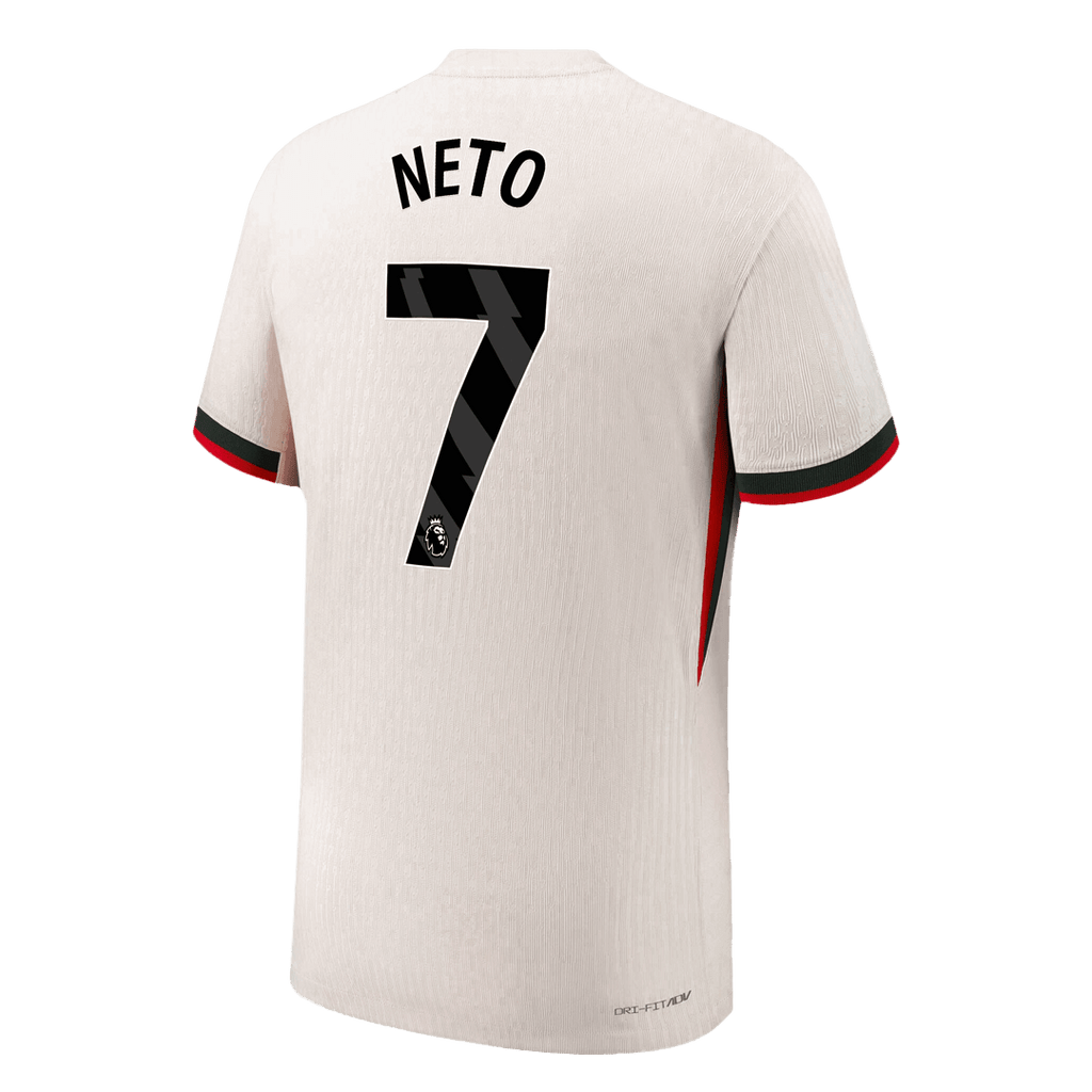 NETO #7 Chelsea Away Authentic Soccer Jersey 2025/26