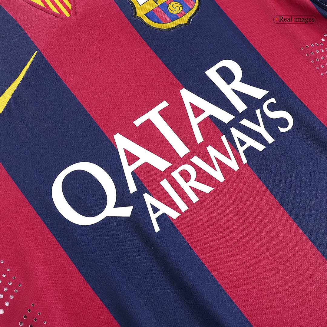 Retro SU¨￠REZ #9 2014/15 Barcelona Home Soccer Jersey