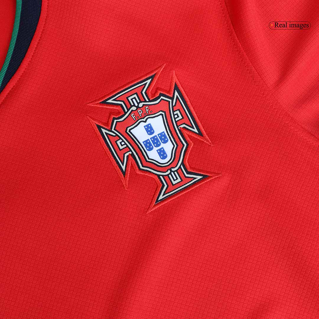 B.FERNANDES #8 Portugal Home Soccer Jersey Euro 2024