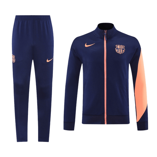 Barcelona Jacket Tracksuit 2025/26 Navy&Orange