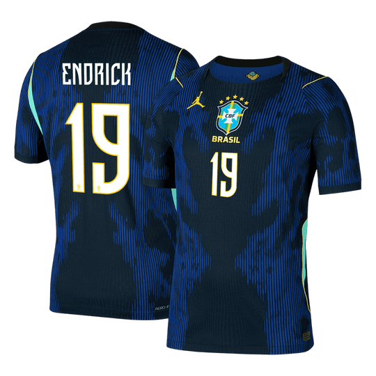ENDRICK #19 Brazil Away Player Version Jersey World Cup 2026