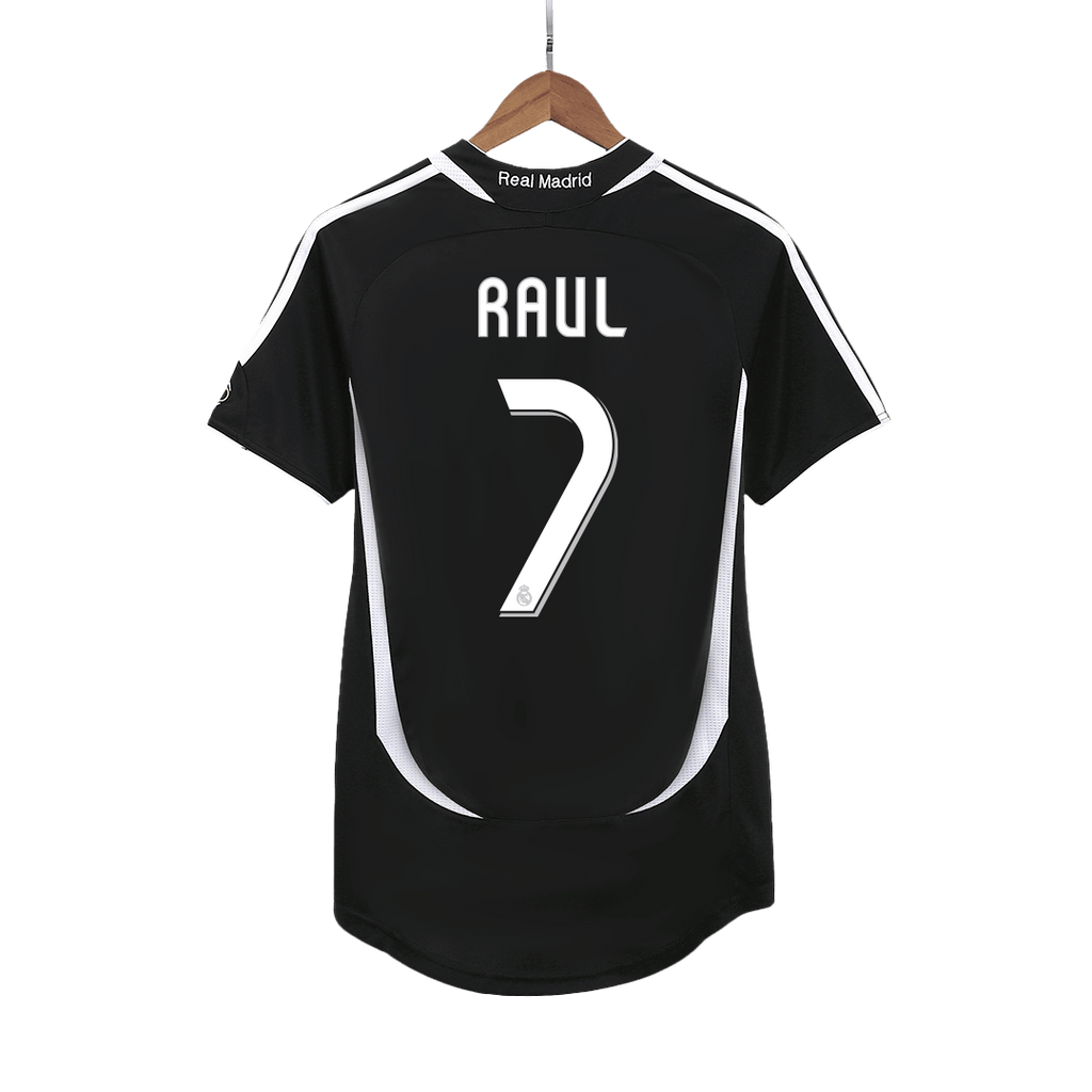 RAUL #7 Real Madrid Retro Jersey Away Soccer Shirt 2006/07