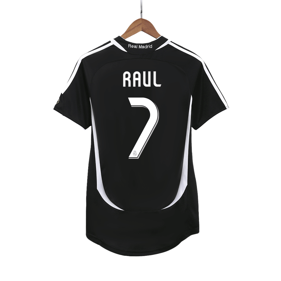 RAUL #7 Real Madrid Retro Jersey Away Soccer Shirt 2006/07