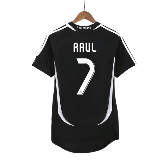 RAUL #7 Real Madrid Retro Jersey Away Soccer Shirt 2006/07