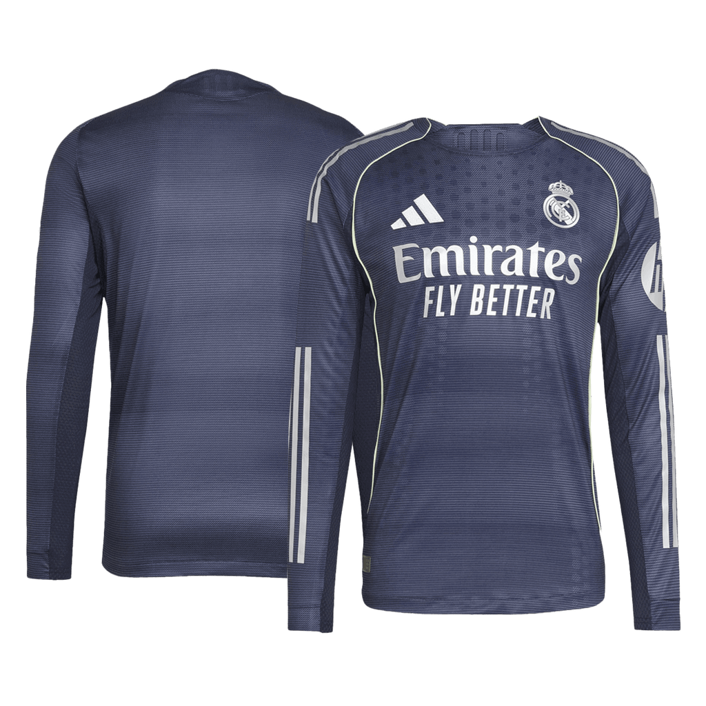 Real Madrid Away Long Sleeve Soccer Jersey 2025/26