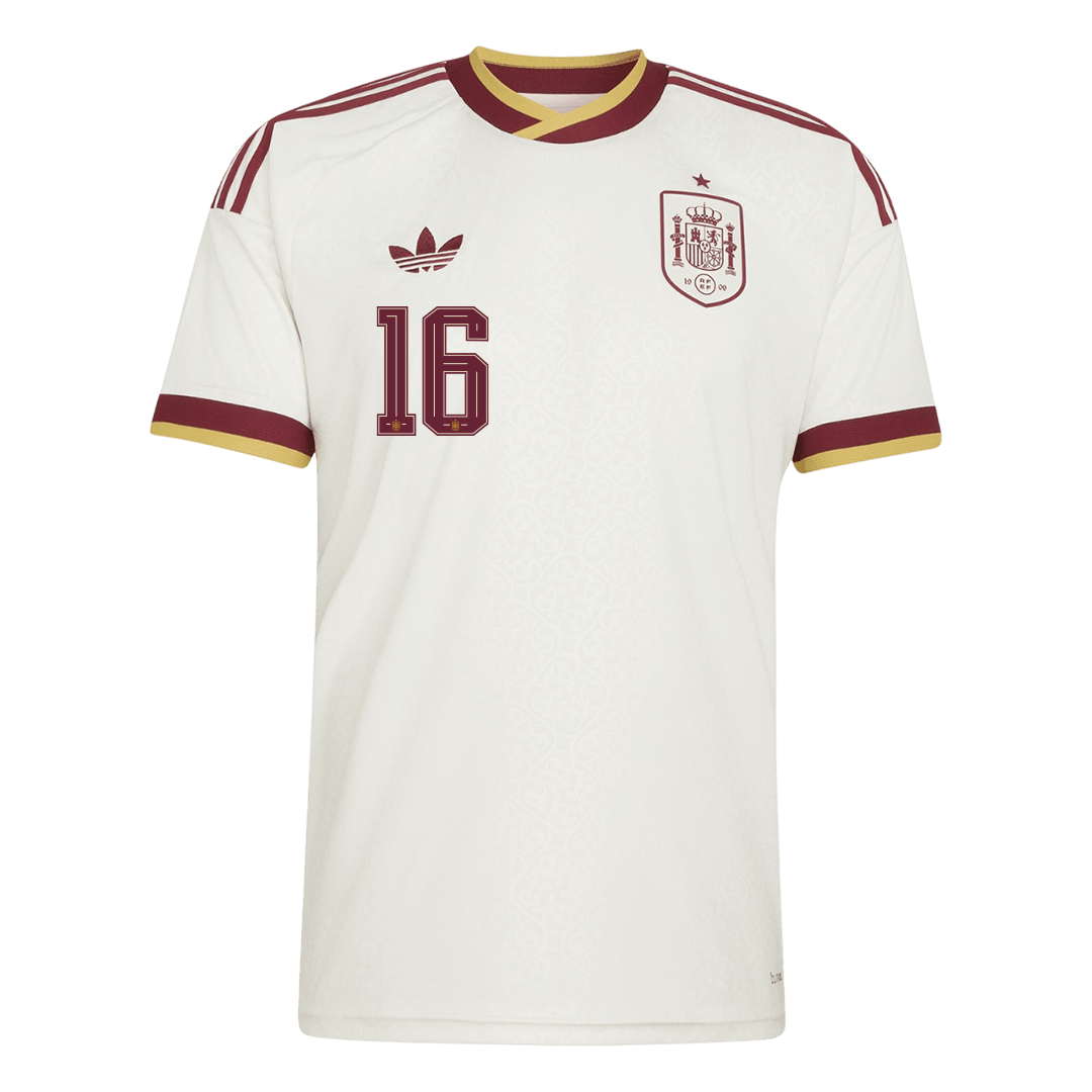 RODRIGO #16 Spain Away Soccer Jersey World Cup 2026