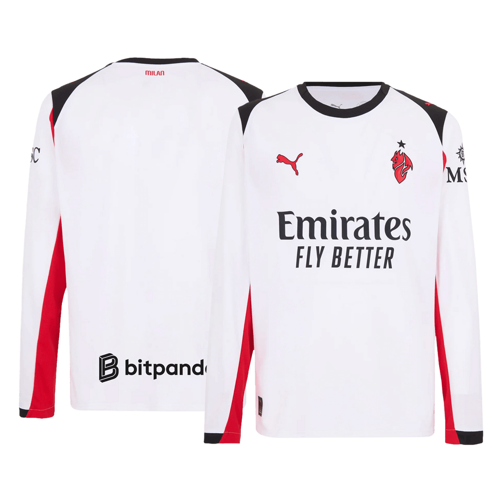 AC Milan Away Long Sleeve Soccer Jersey 2025/26