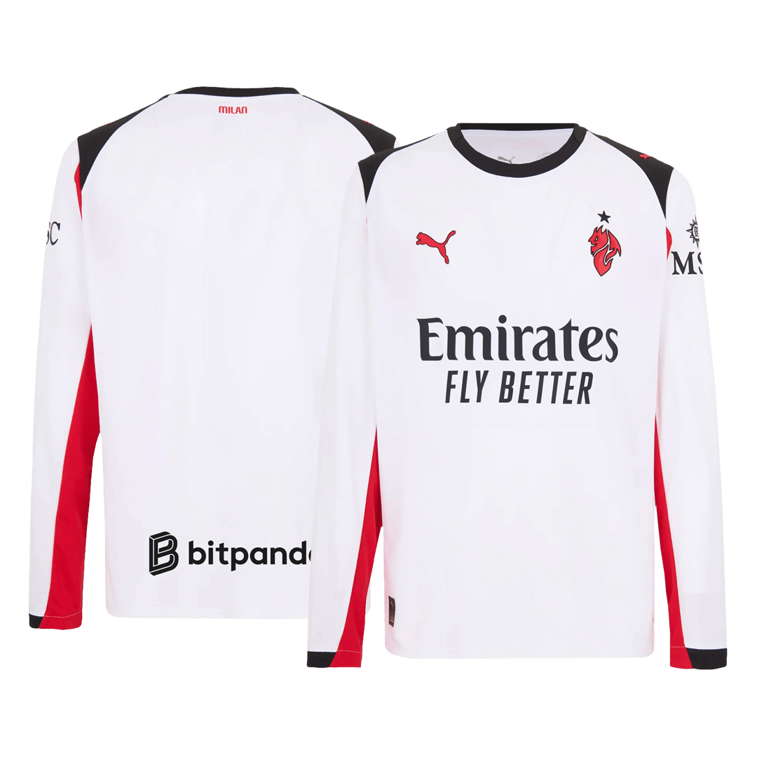 AC Milan Away Long Sleeve Soccer Jersey 2025/26