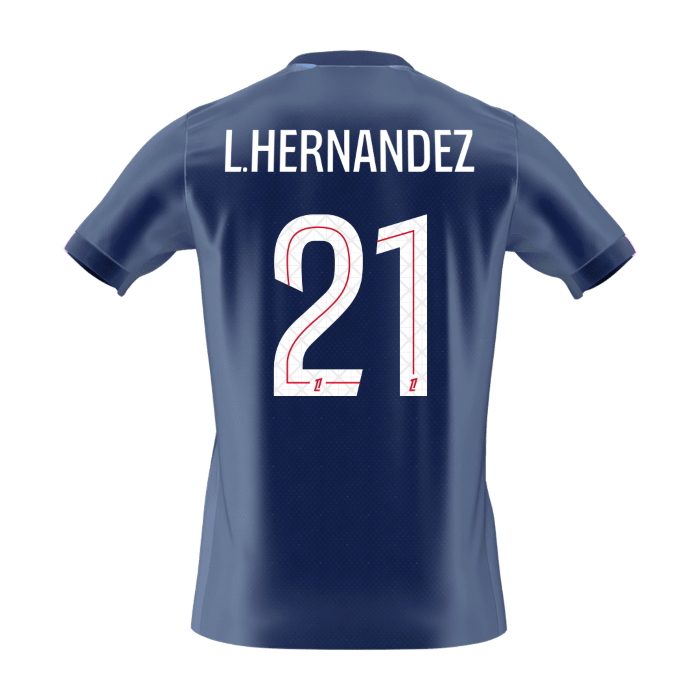 L.HERNANDEZ #21 PSG Home Soccer Jersey 2025/26