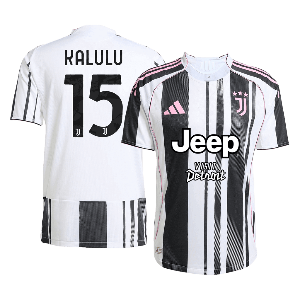 KALULU #15 Juventus Home Player Version Jersey 2025/26
