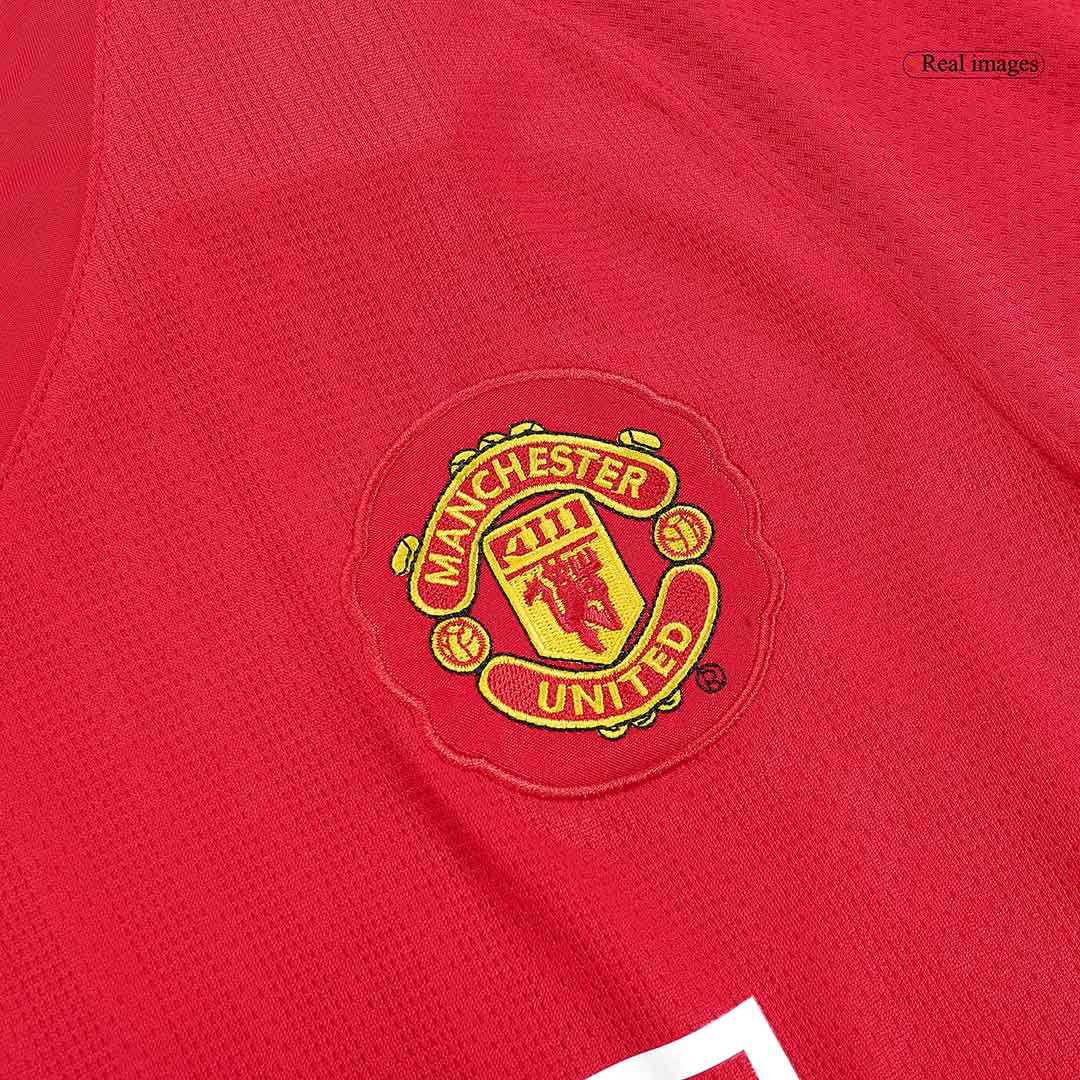 Retro Jersey SCHOLES #18 Manchester United Retro Jersey Home Soccer Shirt 2007/08