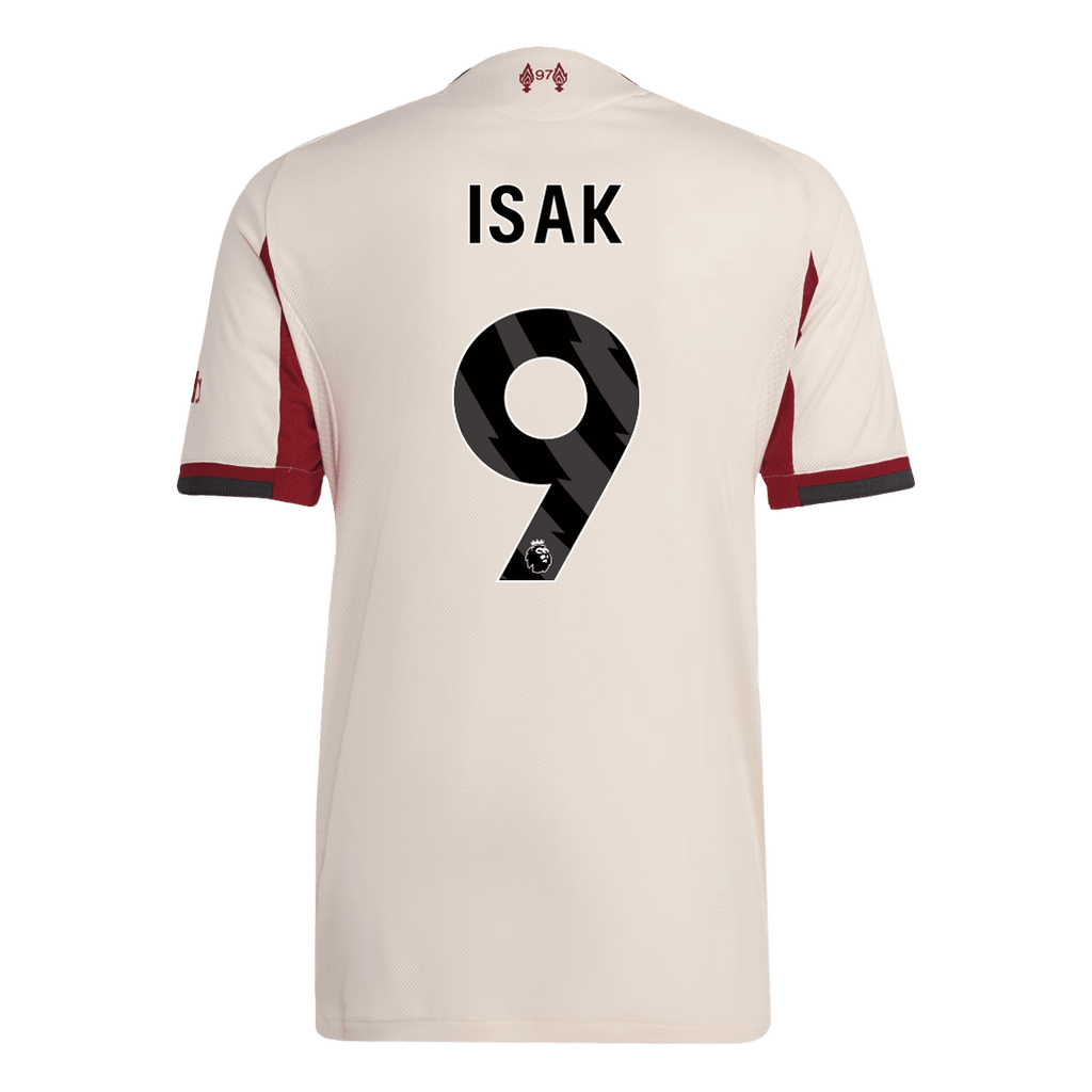 ISAK ##9 Liverpool Away Authentic Soccer Jersey 2025/26