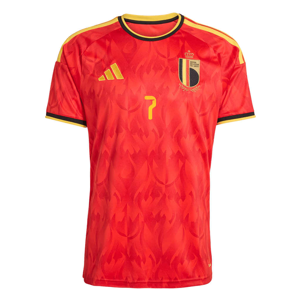 DE BRUYNE #7 Belgium Home Soccer Jersey World Cup 2026