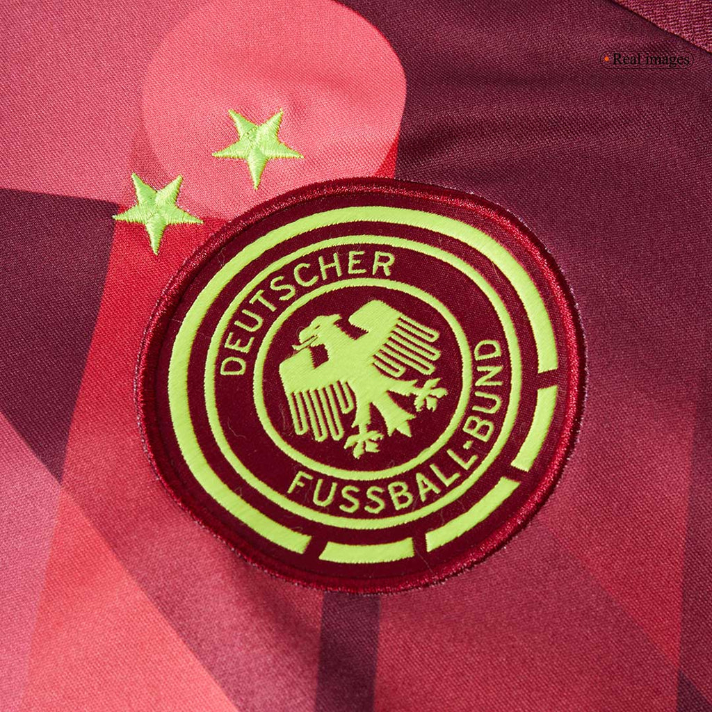 Men's Germany Away Soccer Jersey 2025 Red - Women's Euro