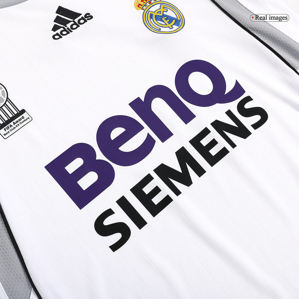 SERGIO RAMOS #4 Retro Real Madrid Jersey Home Soccer Shirt 2006/07