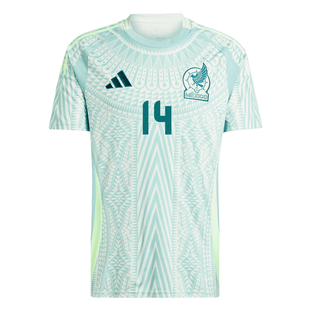 CHICHARITO #14 Mexico Soccer Jersey Away Custom Shirt 2024