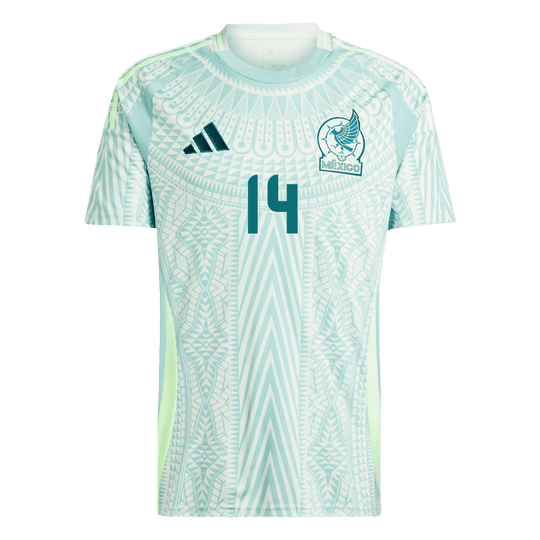 CHICHARITO #14 Mexico Soccer Jersey Away Custom Shirt 2024