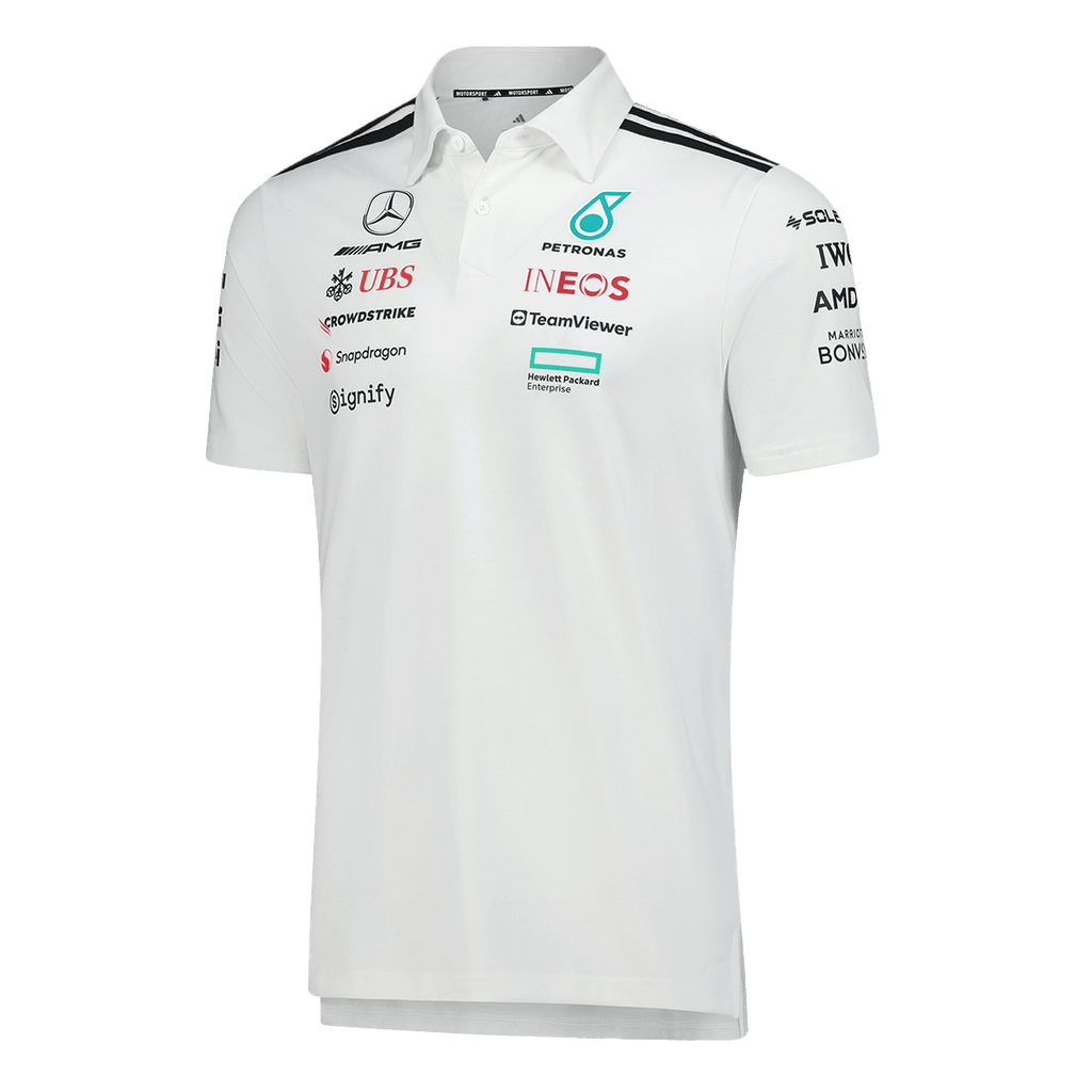 Mercedes AMG Petronas F1 2025 Team Polo White