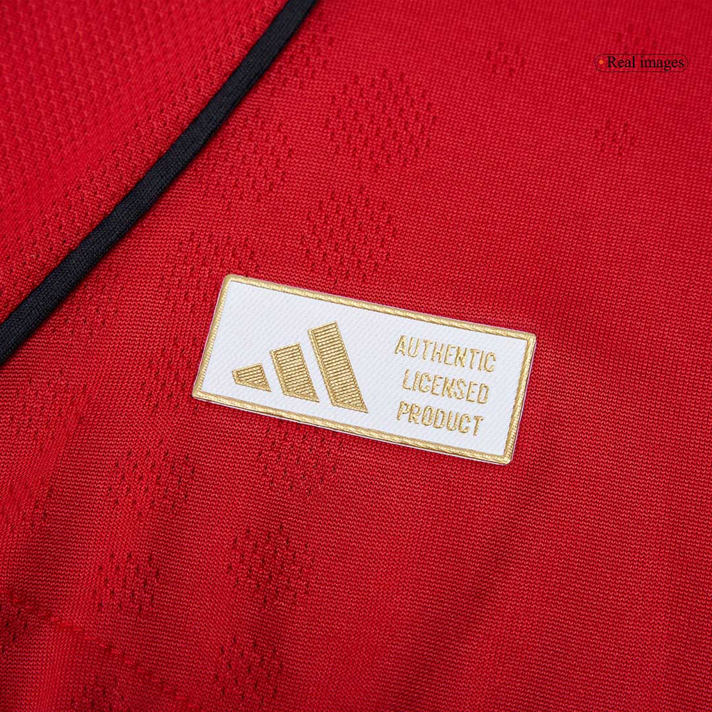 B.FERNANDES #8 Manchester United Home Authentic Soccer Jersey 2025/26