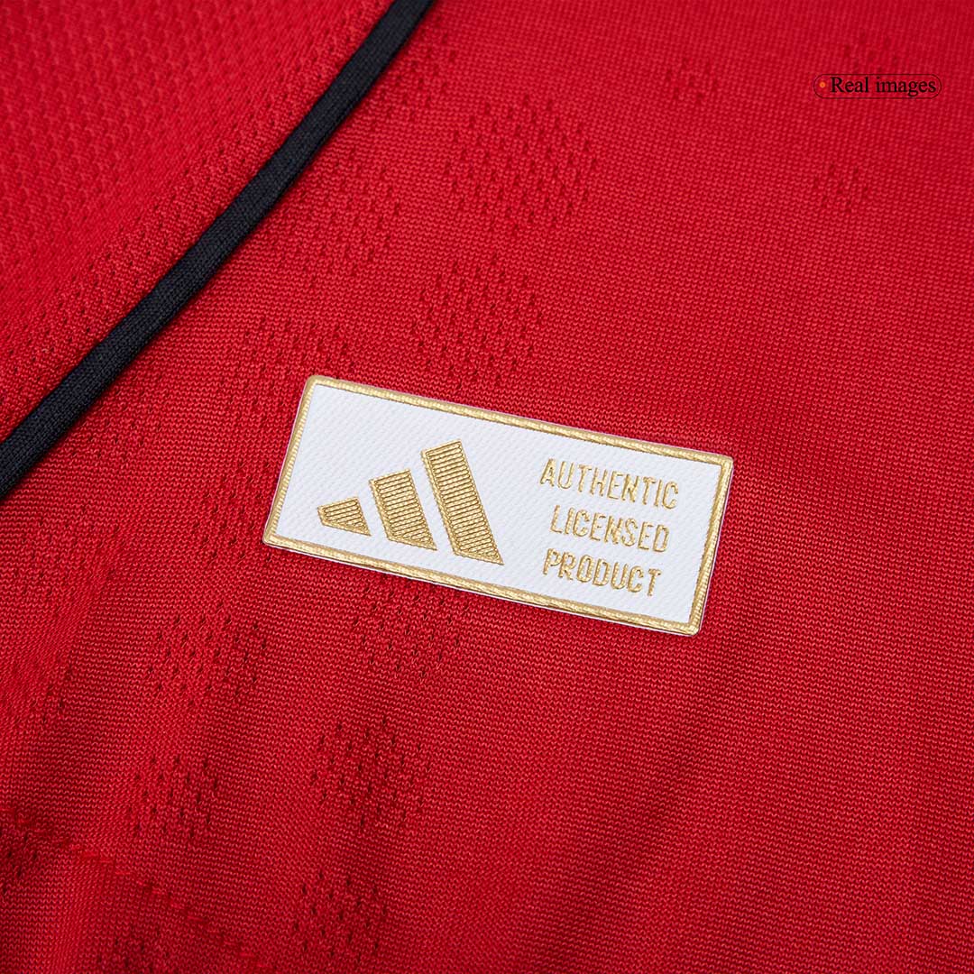 B.FERNANDES #8 Manchester United Home Authentic Soccer Jersey 2025/26