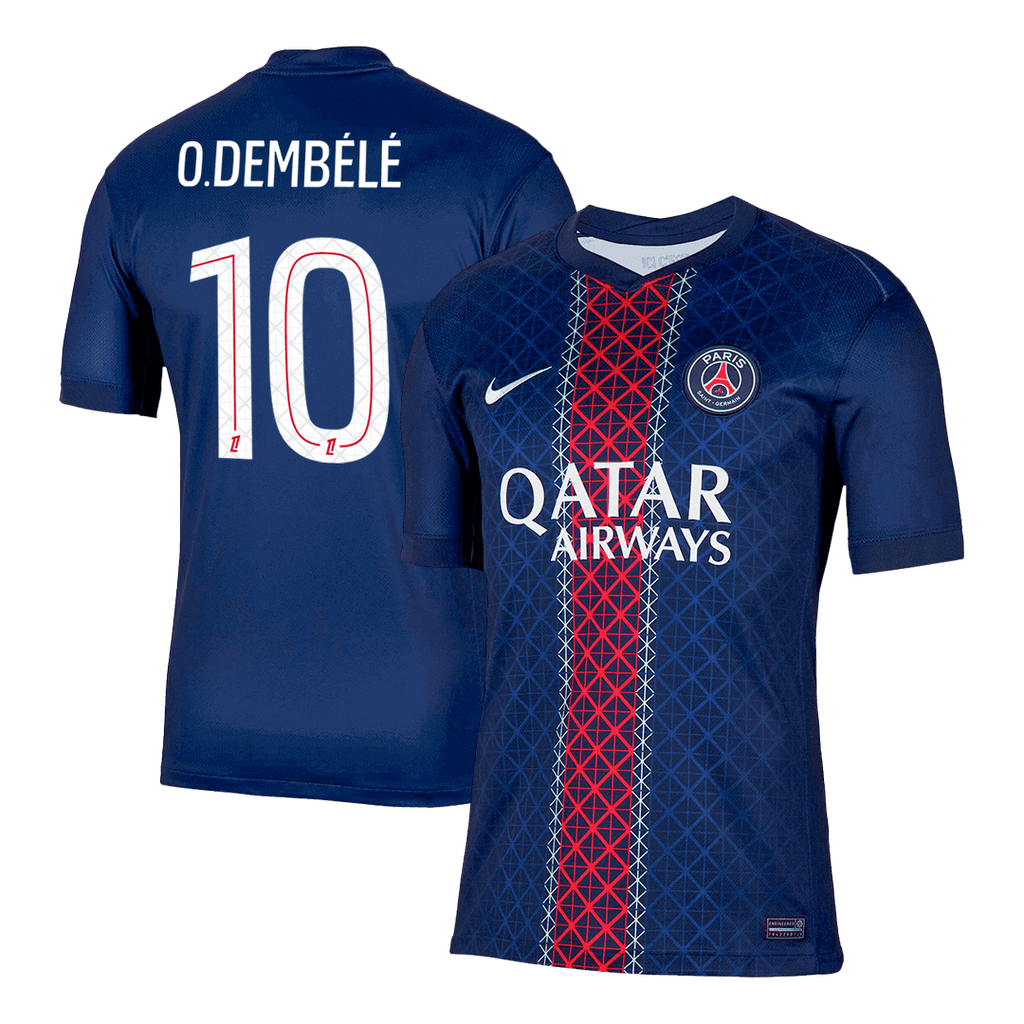 O.DEMBELE #10 PSG Home Soccer Jersey 2025/26