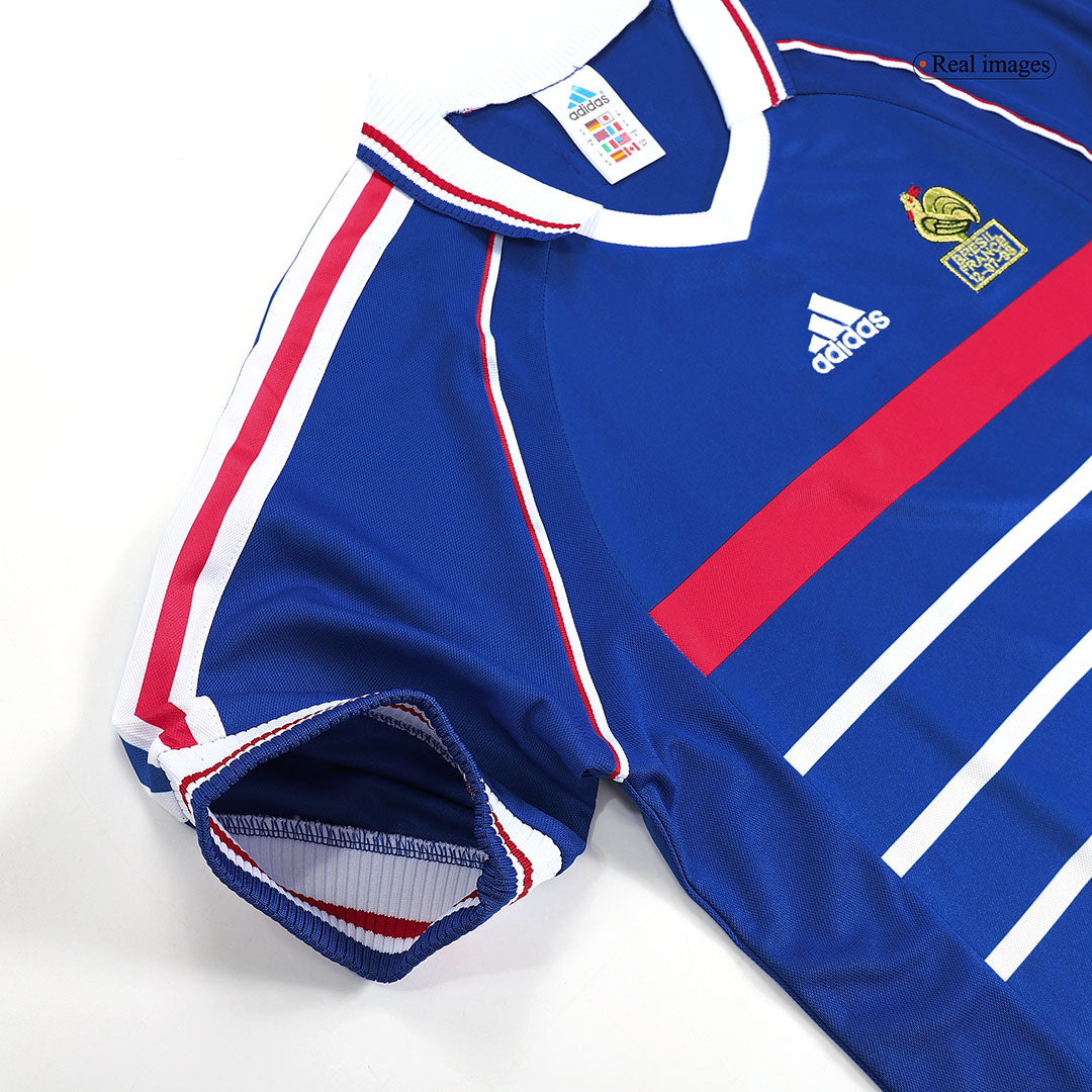 Retro 1998 France Home Soccer Jersey