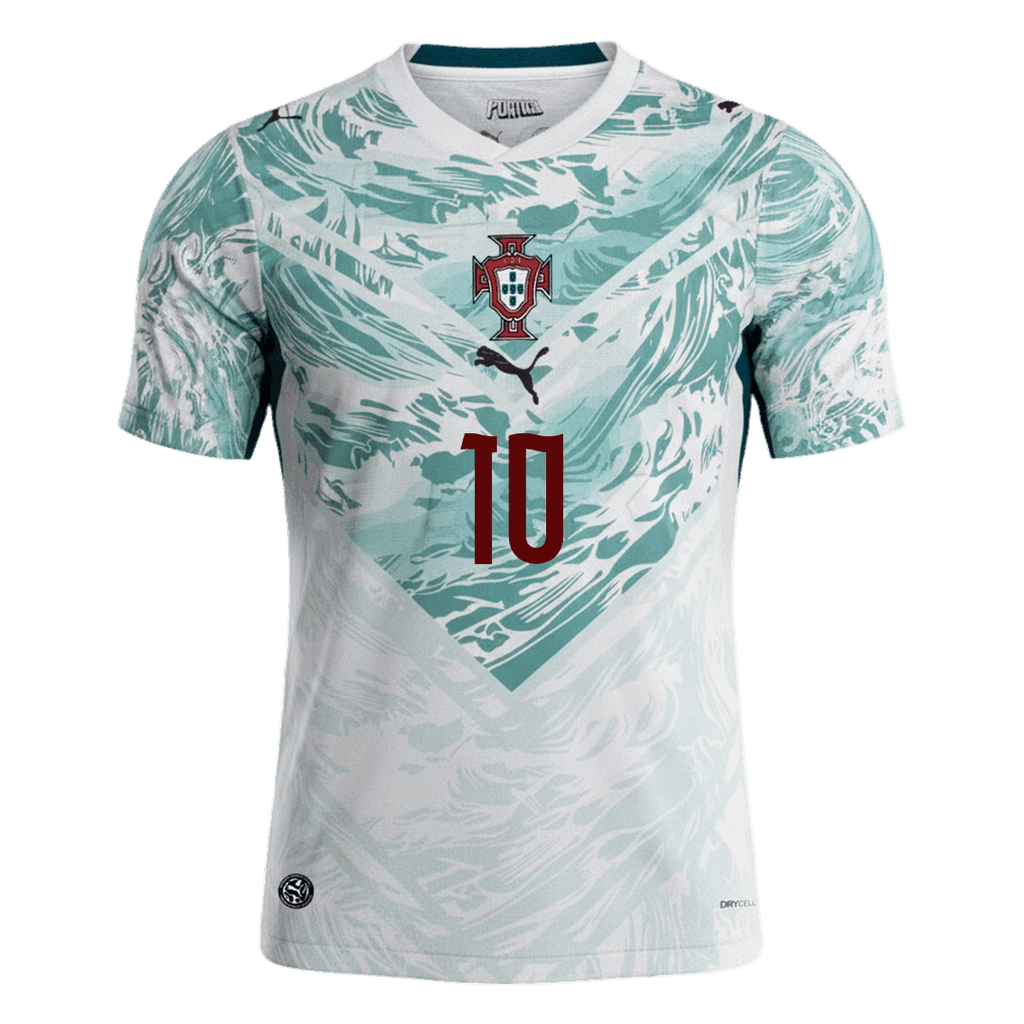 BERNARDO #10 Portugal Away Soccer Jersey World Cup 2026