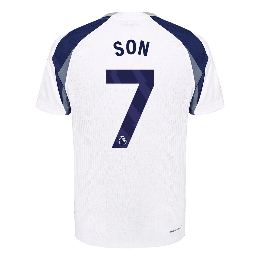 SON #7 Authentic Tottenham Hotspur Home Soccer Jersey 2025/26 White