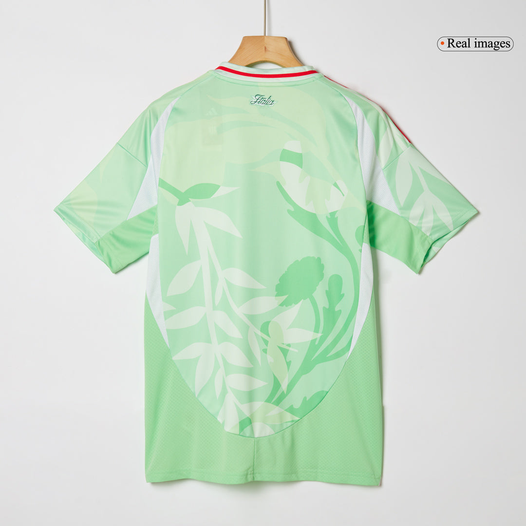 Men's Italy Away Soccer Jersey 2025 Green - Women's Euro