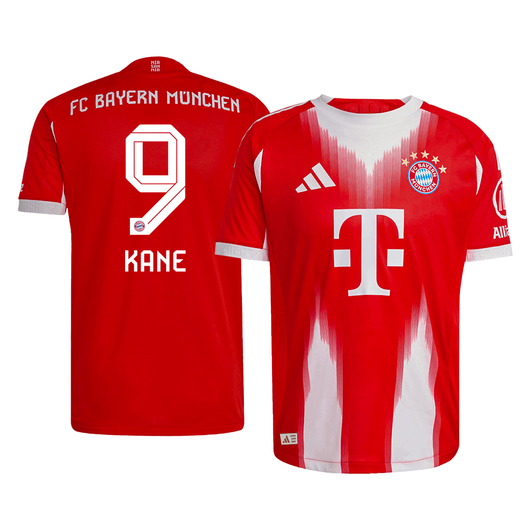 KANE #9 Bayern Munich Home Authentic Soccer Jersey 2025/26