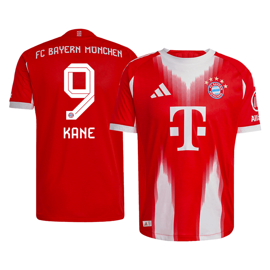 KANE #9 Bayern Munich Home Authentic Soccer Jersey 2025/26