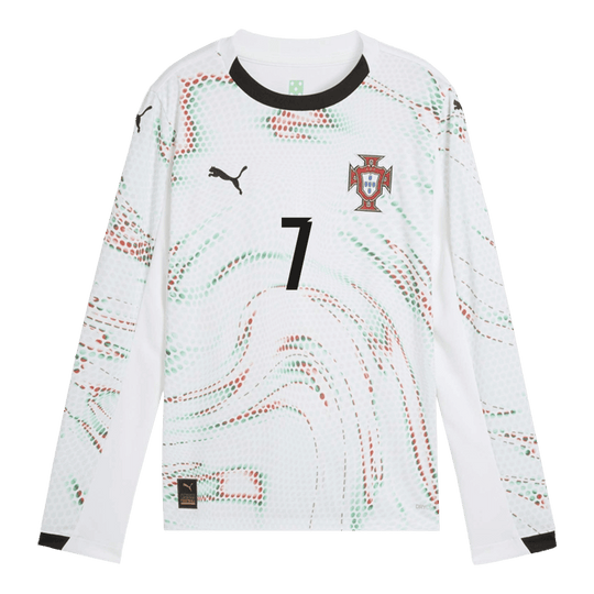 RONALDO #7 Portugal Away Long Sleeve Soccer Jersey 2025