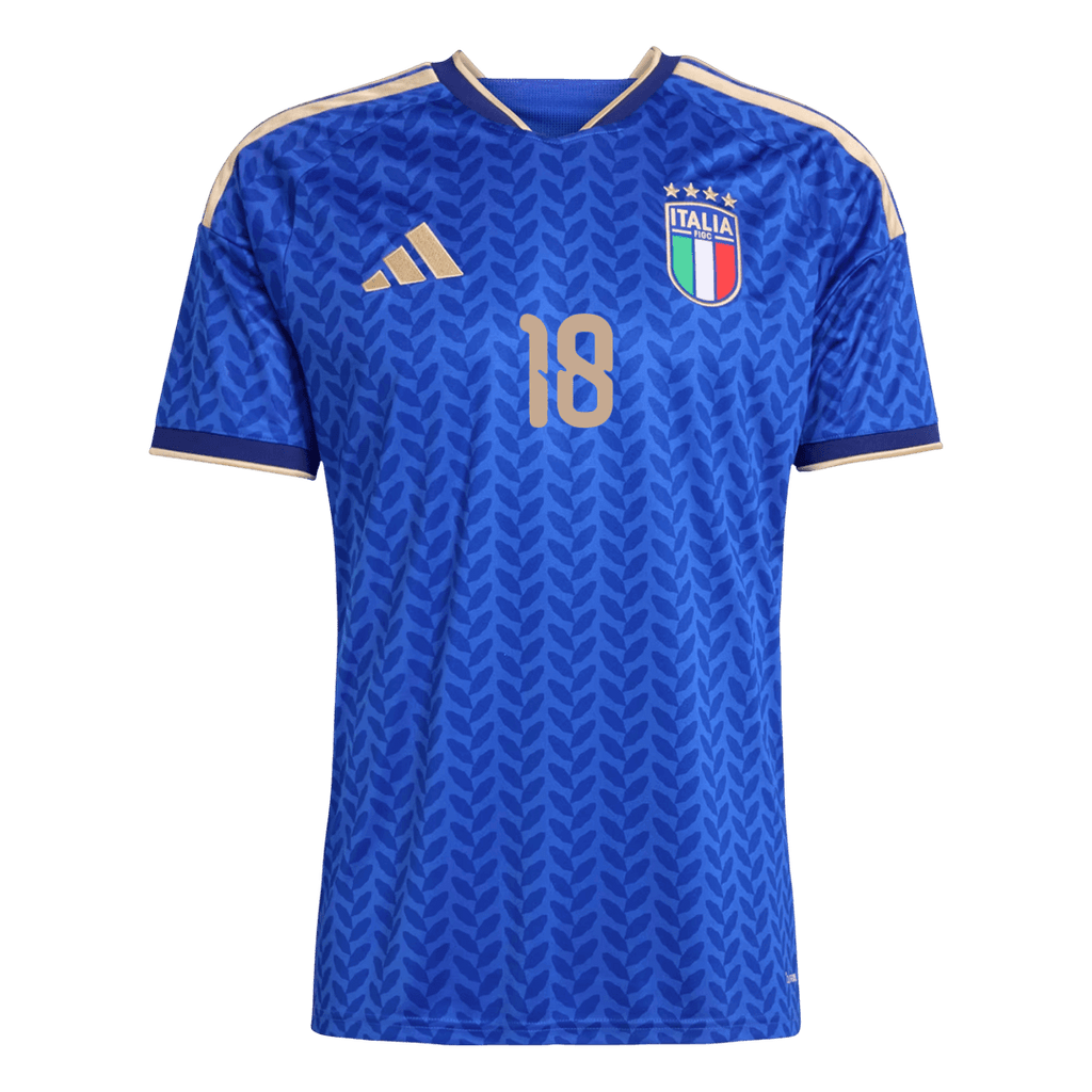 BARELLA #18 Italy Home Soccer Jersey World Cup 2026