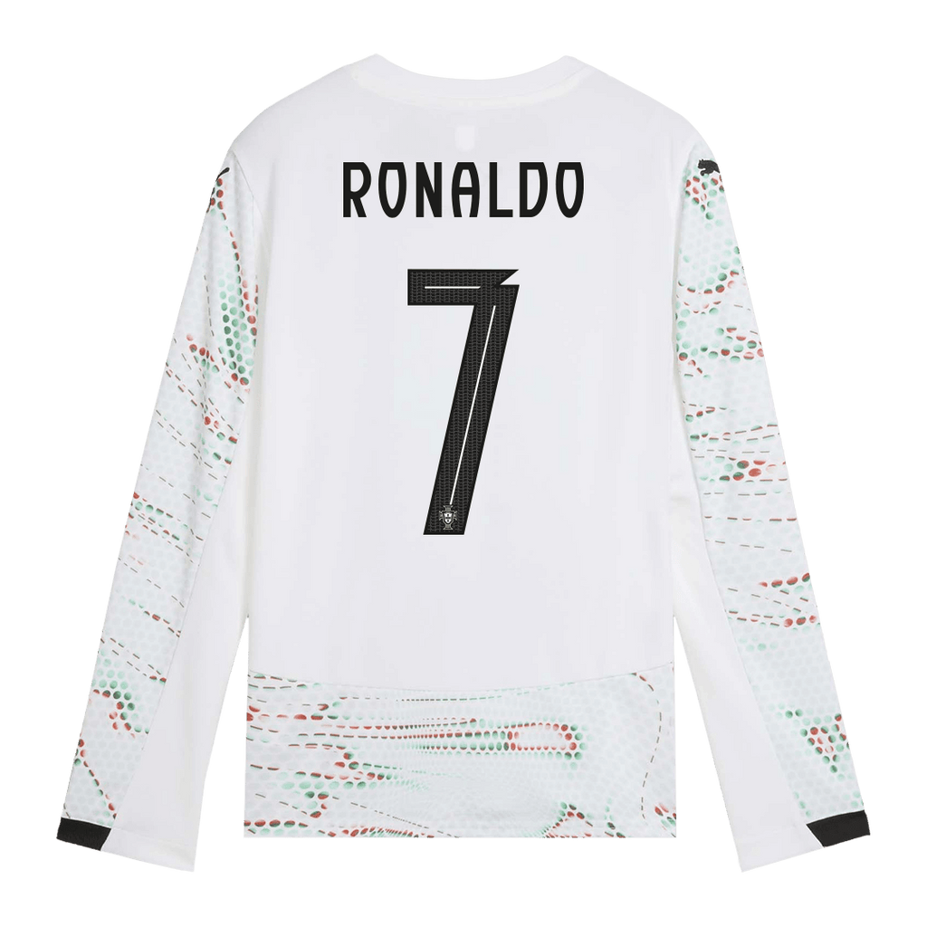 RONALDO #7 Portugal Away Long Sleeve Soccer Jersey 2025