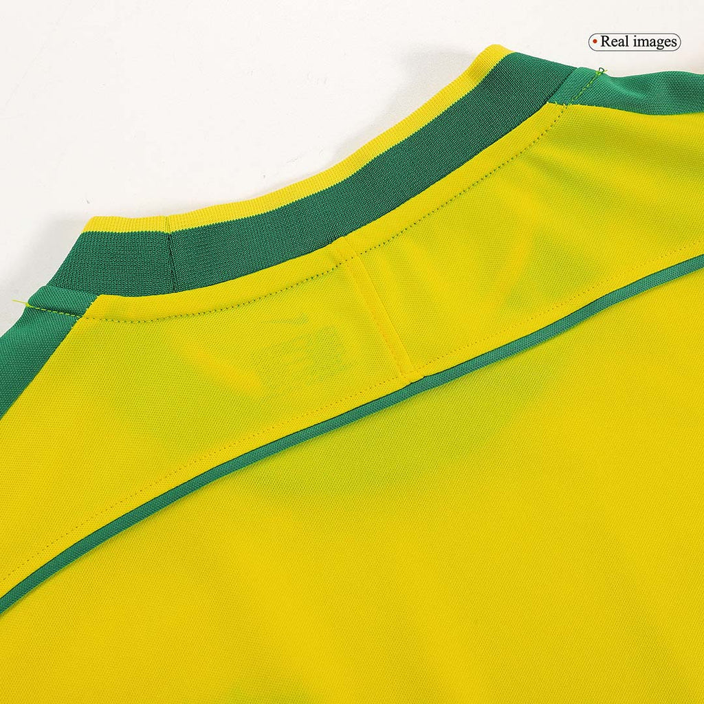 CAFU #2 Retro 1998 Brazil Home Soccer Jersey - World Cup