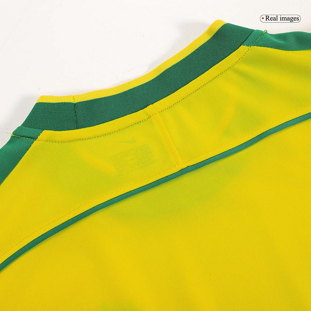 CAFU #2 Retro 1998 Brazil Home Soccer Jersey - World Cup