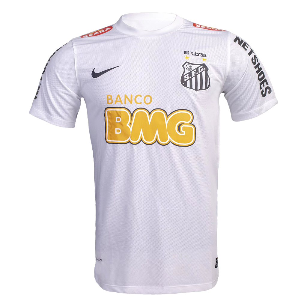 NEYMAR JR #11 Santos FC Retro Jersey Home Soccer Shirt 2012