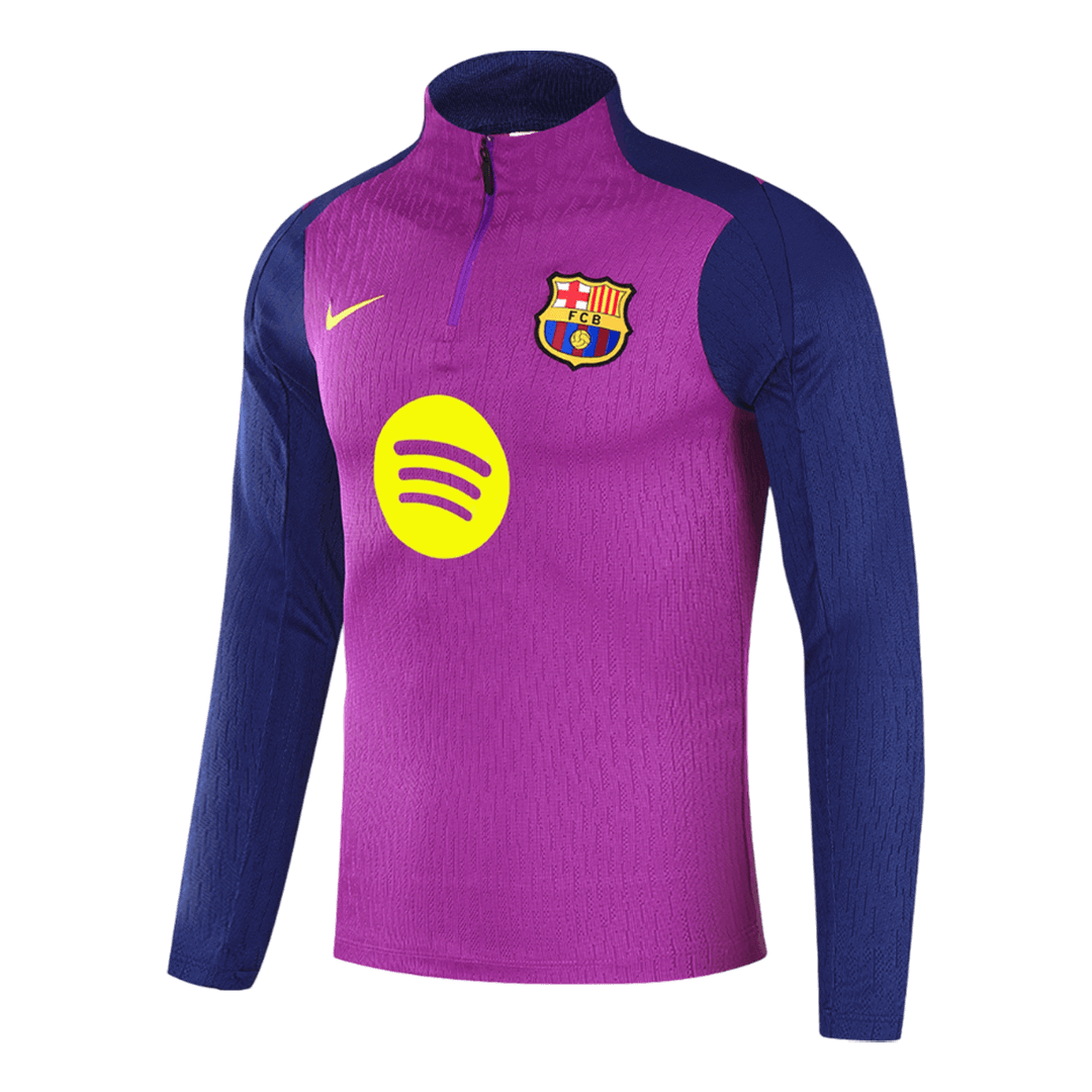 Barcelona 1/4 Zip Tracksuit 2025/26 Kids Purple