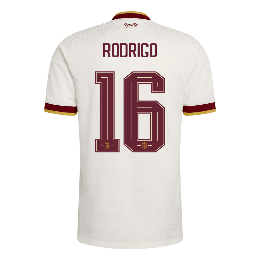 RODRIGO #16 Spain Away Player Version Jersey World Cup 2026