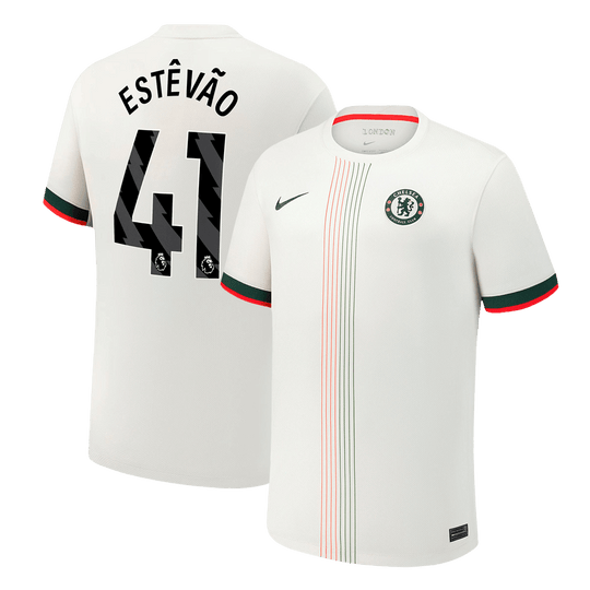 ESTÊVÃO #41 Chelsea Away Soccer Jersey 2025/26