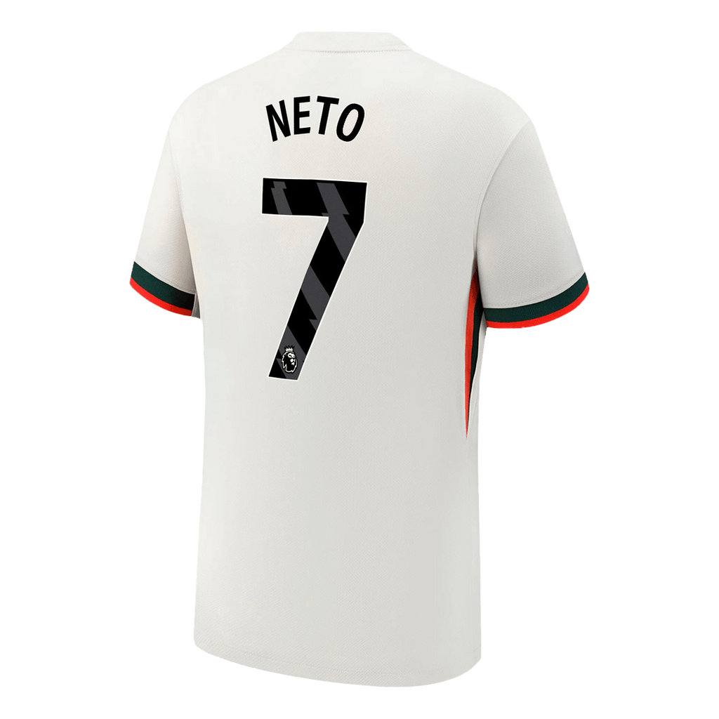 NETO #7 Chelsea Away Soccer Jersey 2025/26