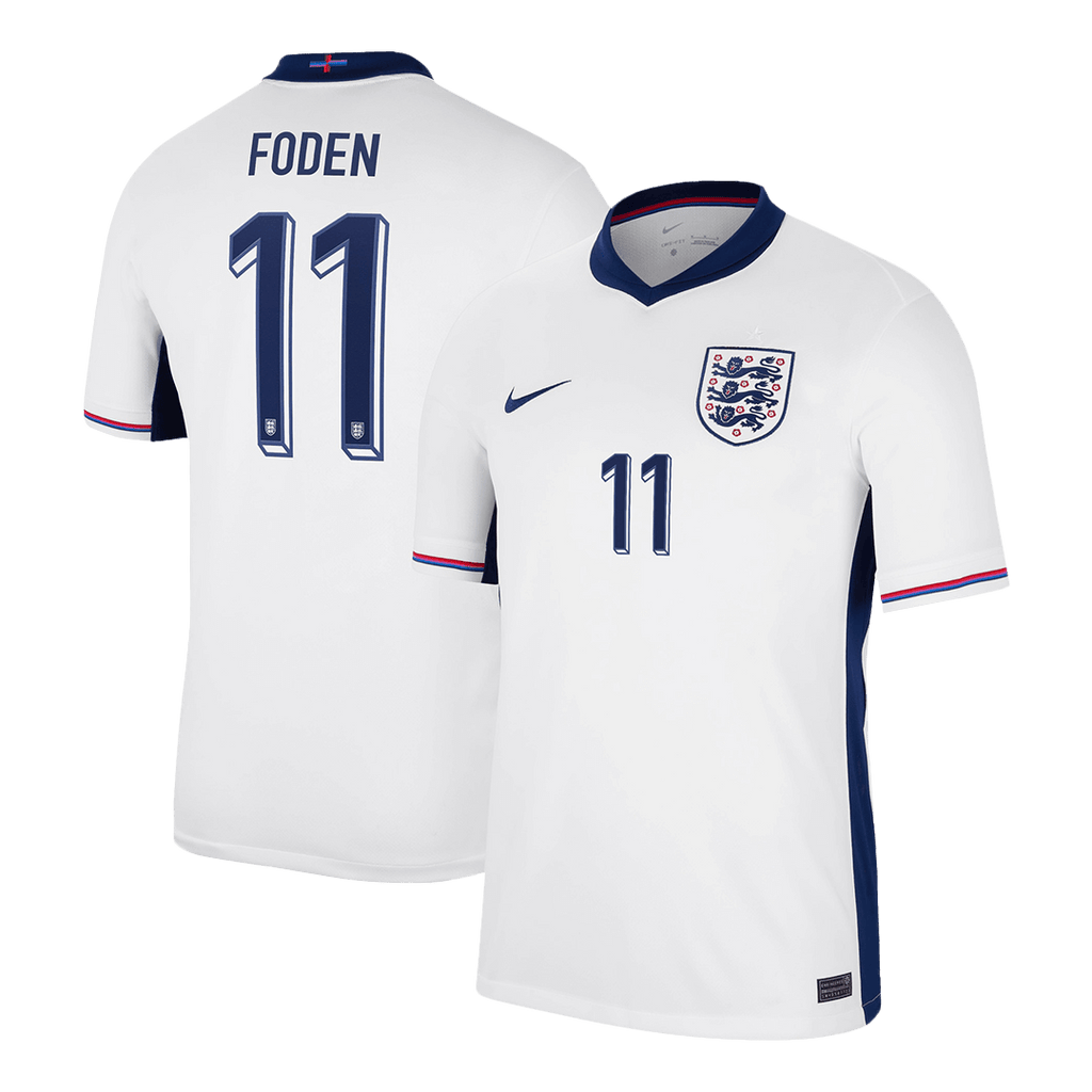 FODEN #11 England Home Soccer Jersey Euro 2024