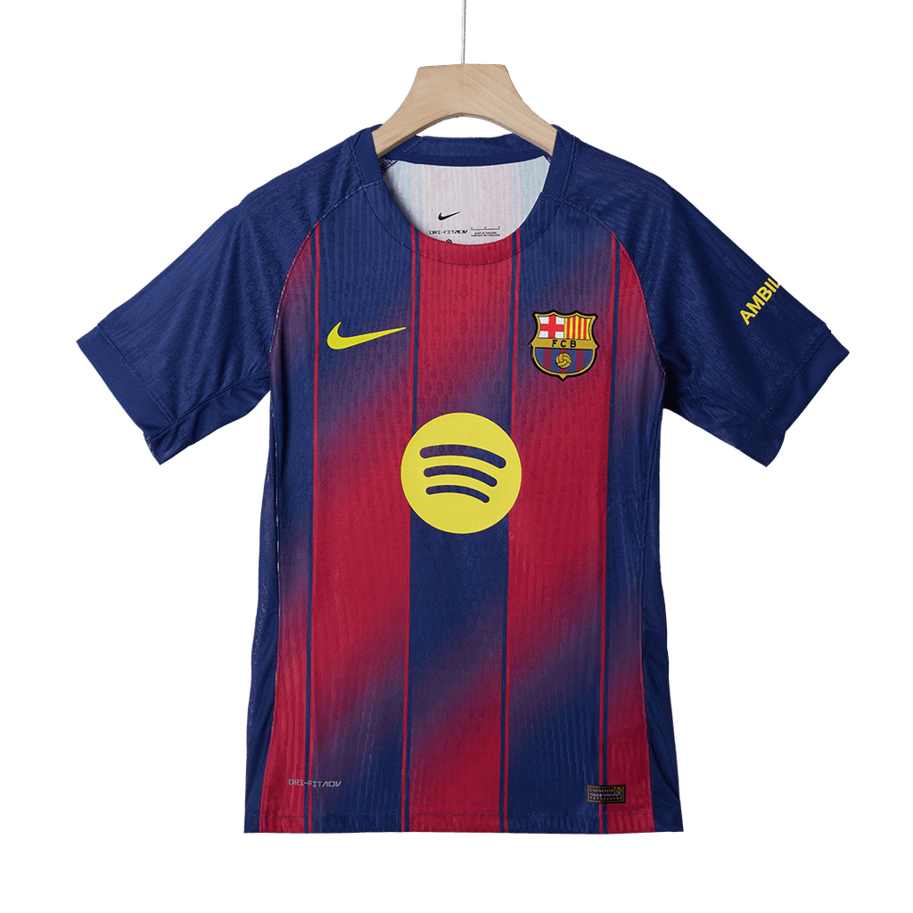 LEWANDOWSKI #9 Barcelona Home Authentic Soccer Jersey 2025/26 - UCL