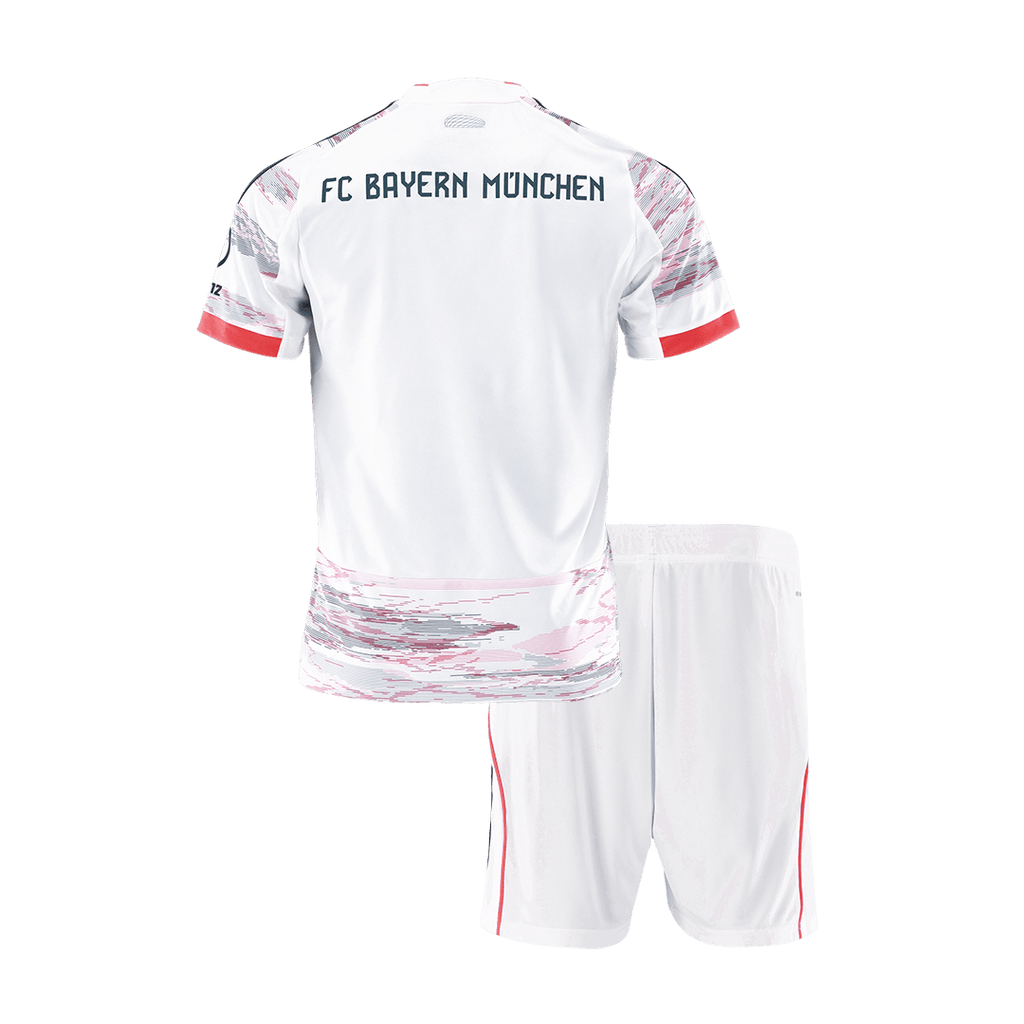 Bayern Munich Away Kids Soccer Jerseys Kit 2025/26 Red